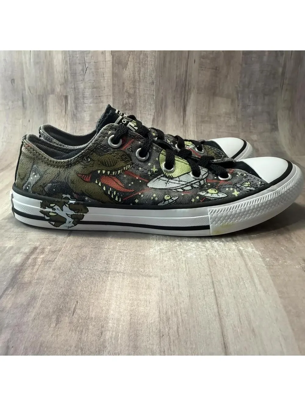Converse Chuck Taylor All Star Interstellar Dinos Shoes Youth 2 Dinosaur UFOs